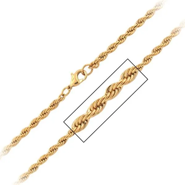 18K Gold Plated Rope Chain18K Gold Plated Rope Chain Texas Gold Connection Greenville, TX