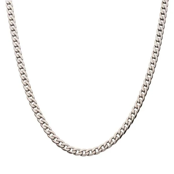 7.4mm Titanium Curb Chain Necklace with Lobster Clasp Texas Gold Connection Greenville, TX