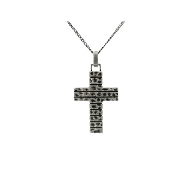 925 Sterling Silver Men's Cross Pendant Necklace Texas Gold Connection greenville, TX