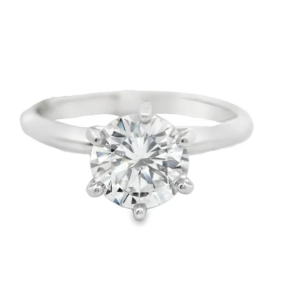 14K White Gold Diamond Solitaire Ring The Blue Diamond Jefferson City, MO