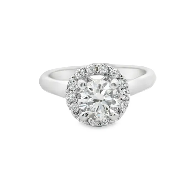 14KW Diamond Halo Engagement Ring The Blue Diamond Jefferson City, MO