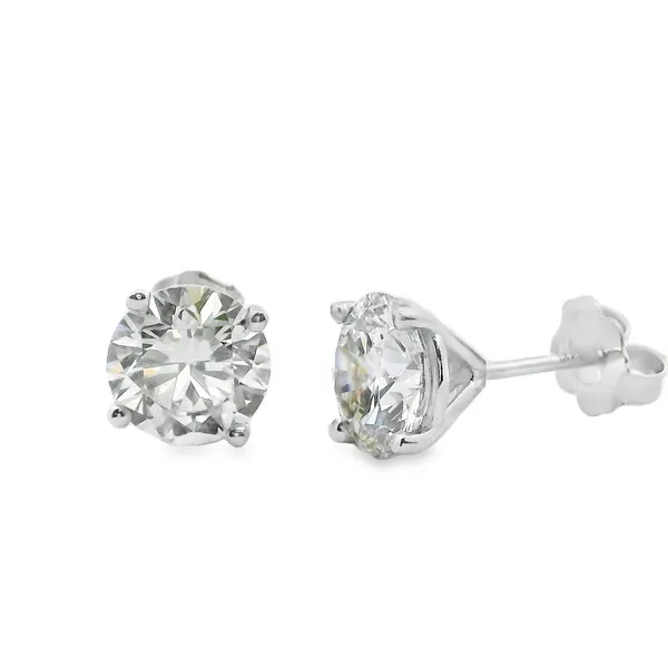 14KW 3.19 ctw Diamond Stud Earrings The Blue Diamond Jefferson City, MO