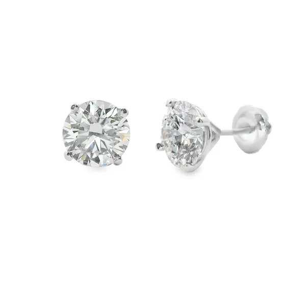 14K ROund Lab Grown Stud Earrings The Blue Diamond Jefferson City, MO