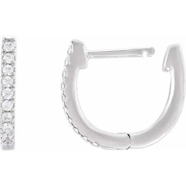 Lab Grown Diamond Small Hoop Earrings The Blue Diamond Jefferson City, MO
