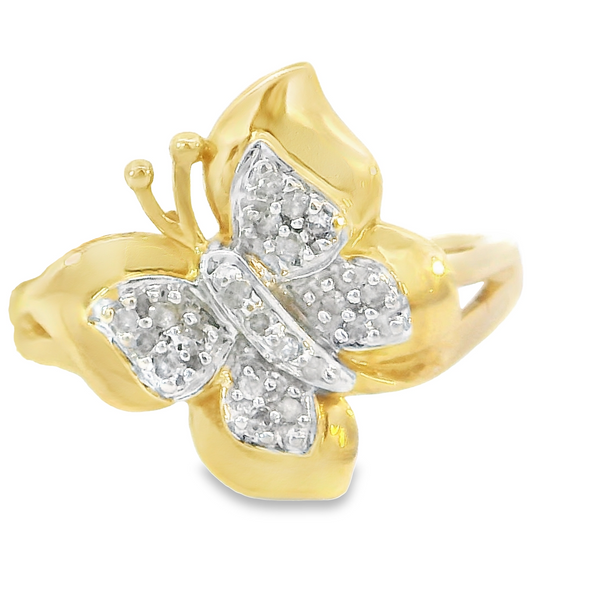 ESTATE: 10KY Diamond Butterfly Ring The Blue Diamond Jefferson City, MO