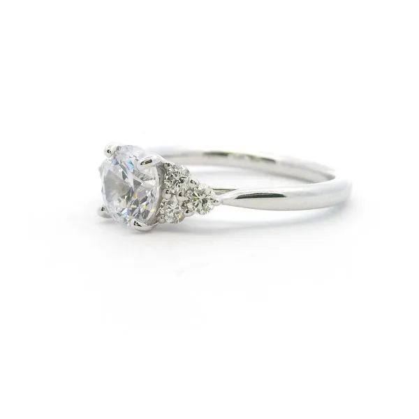 14KW Diamond Semi-mount Engagment Ring Image 2 The Blue Diamond Jefferson City, MO