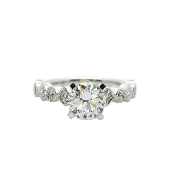 14KW Diamond Semi-mount Engagement Ring The Blue Diamond Jefferson City, MO