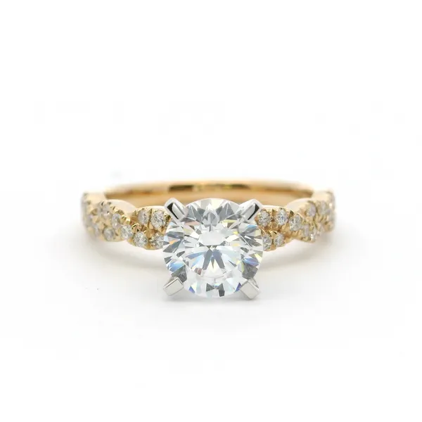 14KY Diamond Twist Engagement Ring The Blue Diamond Jefferson City, MO