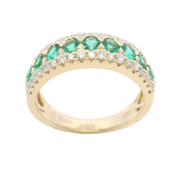 Emerald & Diamond Ring Image 2 The Blue Diamond Jefferson City, MO