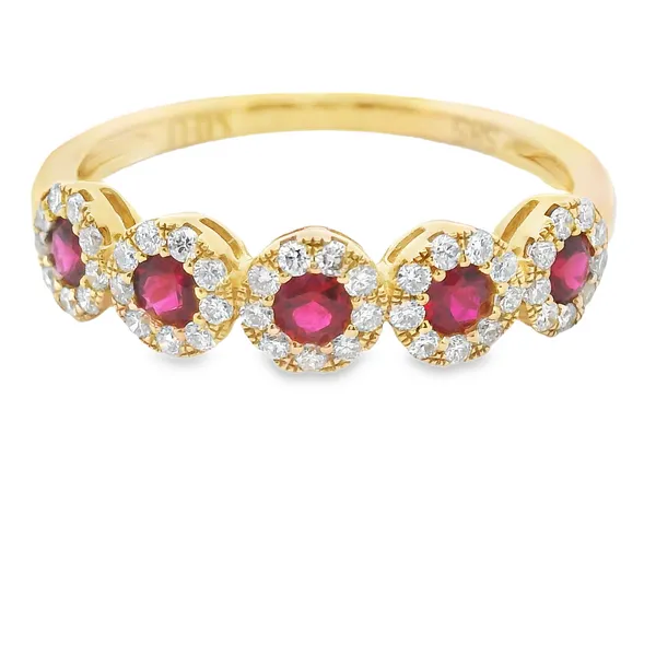 14K Yellow Ruby & Diamond Ring The Blue Diamond Jefferson City, MO