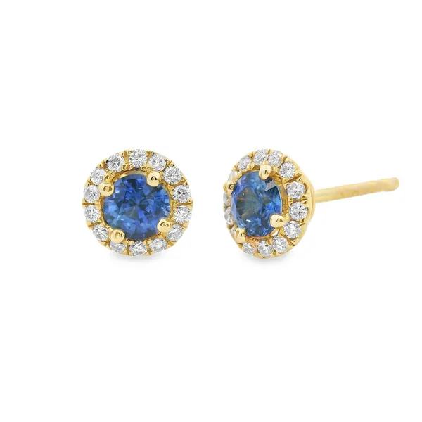 14K Sapphire & Diamond Earrings The Blue Diamond Jefferson City, MO