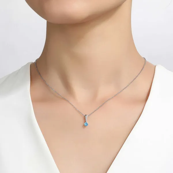 Colored Stone Pendant/Charm Image 2 The Blue Diamond Jefferson City, MO