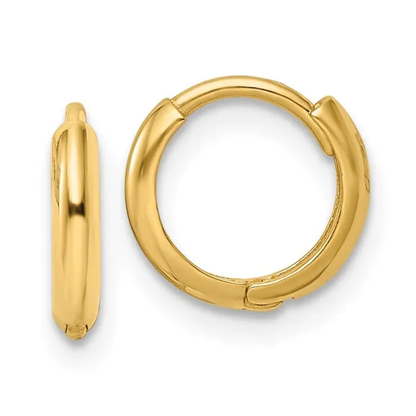 14K Yellow Gold Small Hoop Earrings The Blue Diamond Jefferson City, MO