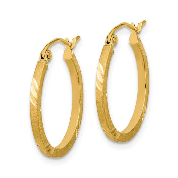 Gold Earring Image 2 The Blue Diamond Jefferson City, MO