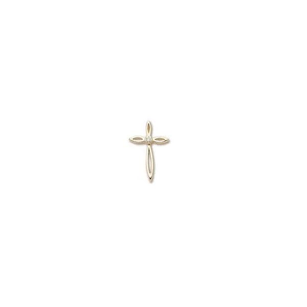 14K Yellow Cross Pendant The Blue Diamond Jefferson City, MO