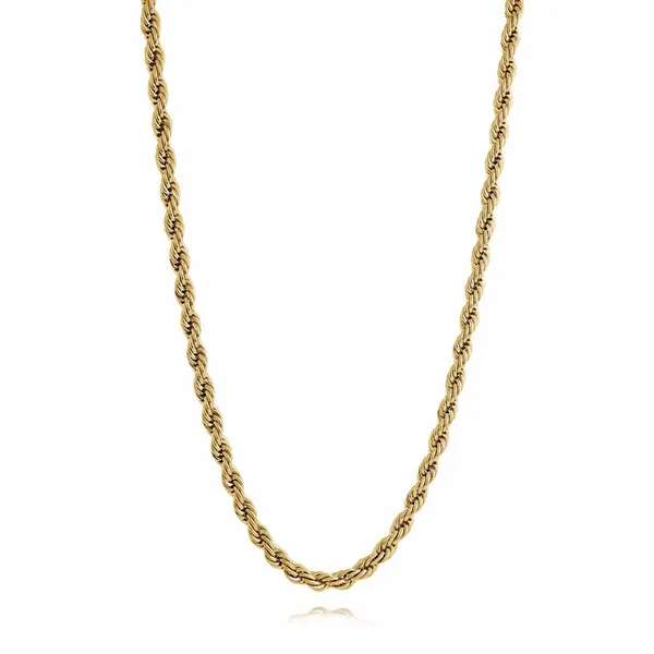 Stainless Steel Yellow 5mm Ion Plated Rope Chain The Blue Diamond Jefferson City, MO