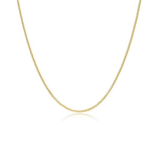 Sterling Silver Yellow Gold Plated Adjustable Chain 16-18