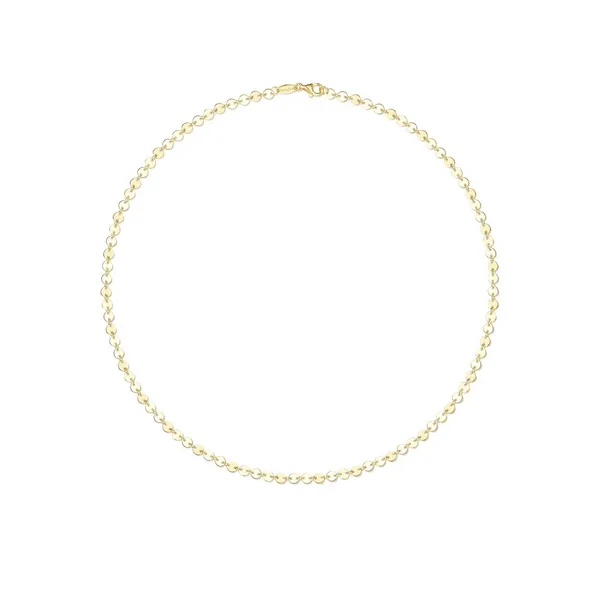 Sterling Silver Plated in Gold Disc Chain Image 2 The Blue Diamond Jefferson City, MO
