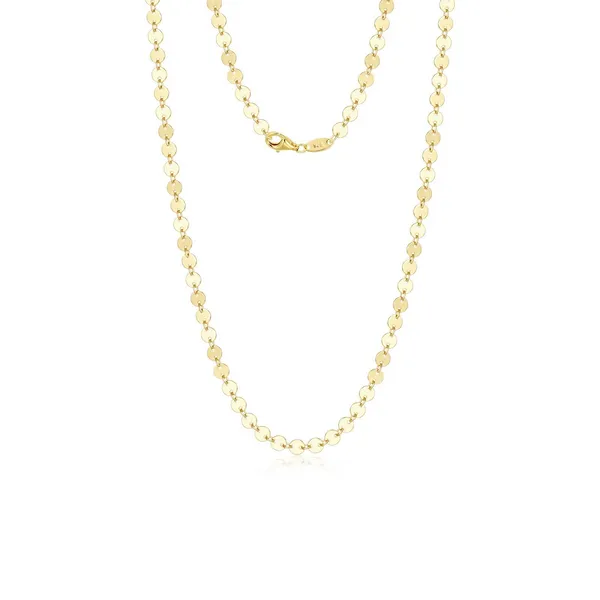 Sterling Silver Plated in Gold Disc Chain The Blue Diamond Jefferson City, MO