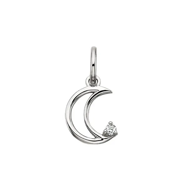 White Topaz Crescent Charm The Blue Diamond Jefferson City, MO