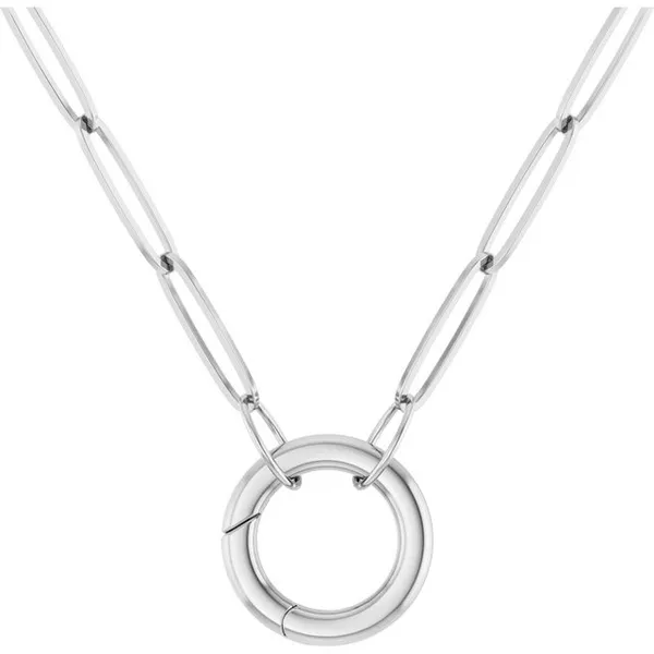 Sterling Silver Cirlce Charm Holder Necklace The Blue Diamond Jefferson City, MO