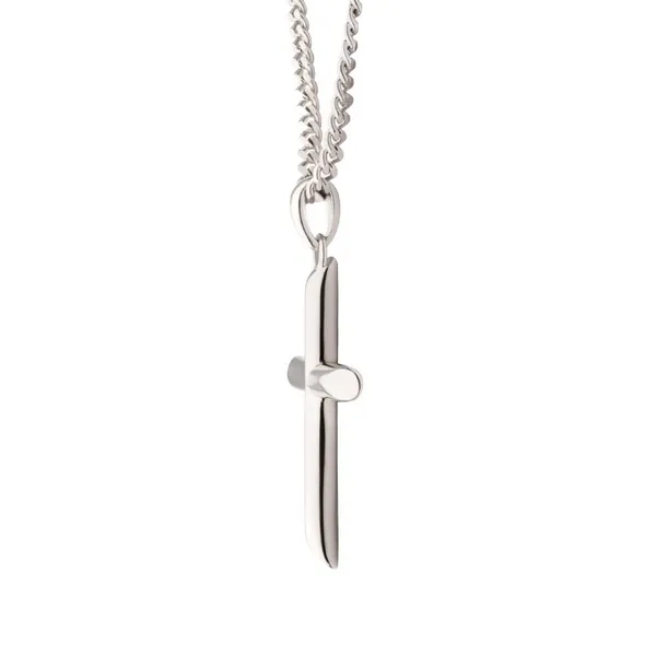 Sterling Silver Cross Pendant & Chain Image 2 The Blue Diamond Jefferson City, MO