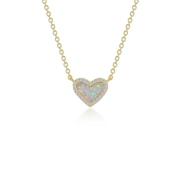Sterling Silver / Yellow Halo Heart Necklace The Blue Diamond Jefferson City, MO