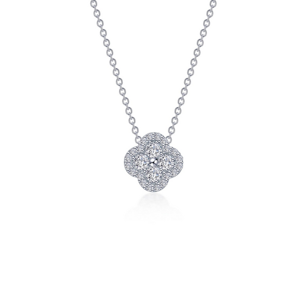 Sterling Silver Good Luck Clover Inspired Necklace The Blue Diamond Jefferson City, MO
