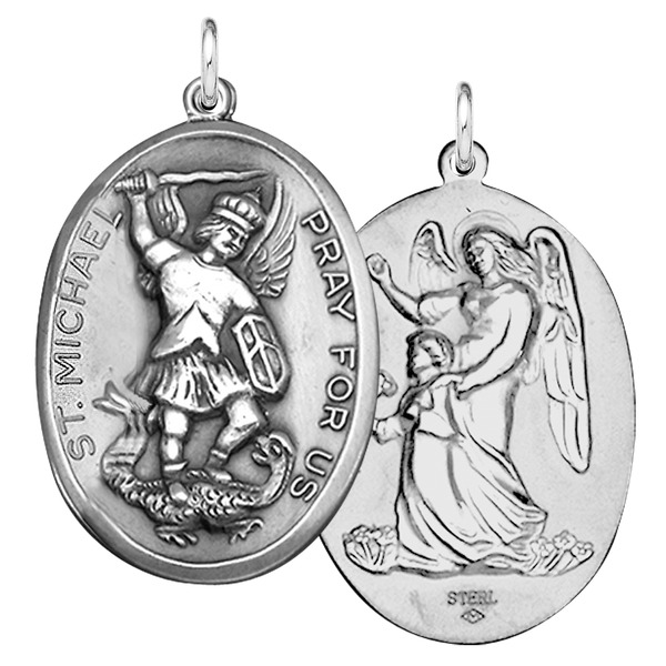 Sterling Silver St. Michael Pendant and Chain The Blue Diamond Jefferson City, MO