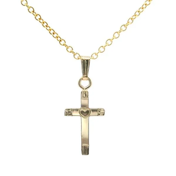 14K Gold Filled Kids Cross Necklace The Blue Diamond Jefferson City, MO
