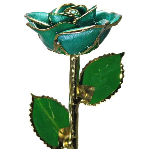 Teal Rose in Gold The Blue Diamond Jefferson City, MO