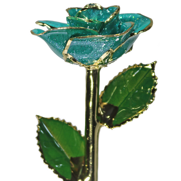 SparkleTeal Rose in Gold The Blue Diamond Jefferson City, MO