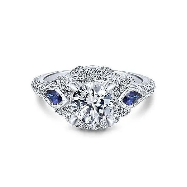 Art Deco Design Engagement Ring thumb image 2