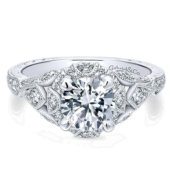 Vintage inspired Engagement Ring similar item image
