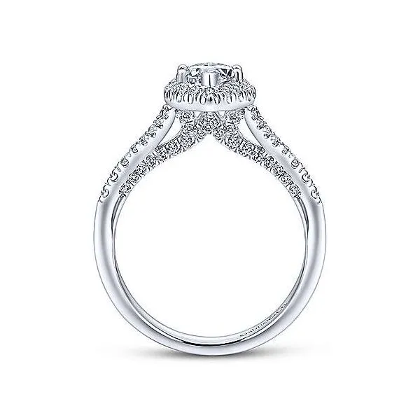 Marquise Halo Engagement Ring