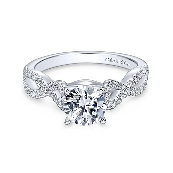 Twisted Shank Engagement Ring thumb image 1