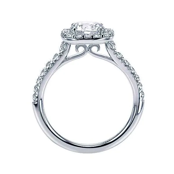 Cushion Halo Engagement Ring thumb image 2