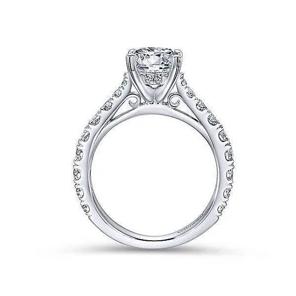 Single Row Diamond Engagement ring Image 2 Carroll's Jewelers Doylestown, PA