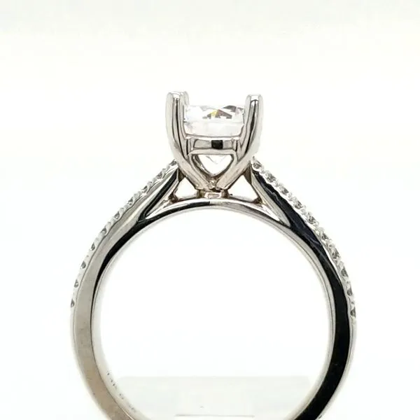 14kt WG Double Row Engagement Ring thumb image 2