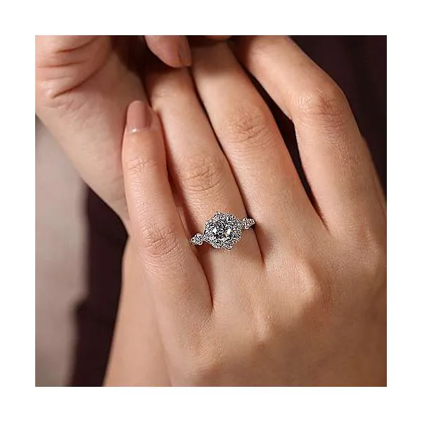 Vintage Inspired Engagement Ring thumb image 3