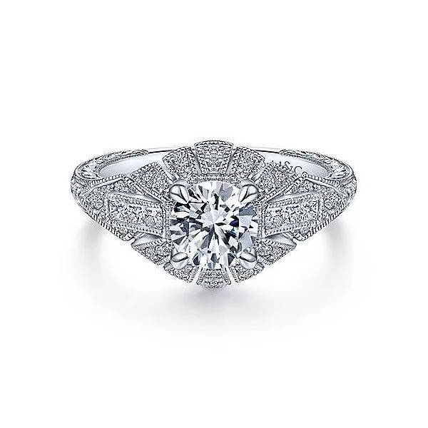 Art Deco style Engagement Ring thumb image 1