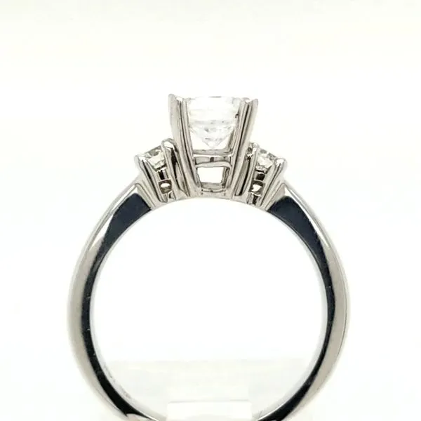 14kt WG 3 Stone Engagement Ring thumb image 2