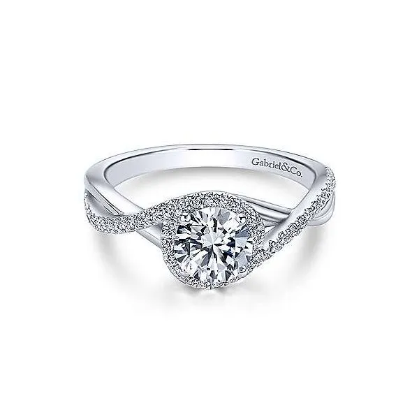 Twisted Shank Engagement Ring thumb image 1