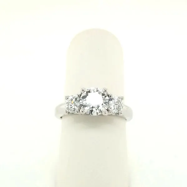 14kt WG 1.66ct TW Lab Grown Diamond 3 stone Ring thumb image 3