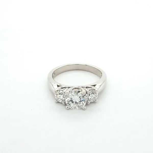 14kt WG 1.66ct TW Lab Grown Diamond 3 stone Ring thumb image 1