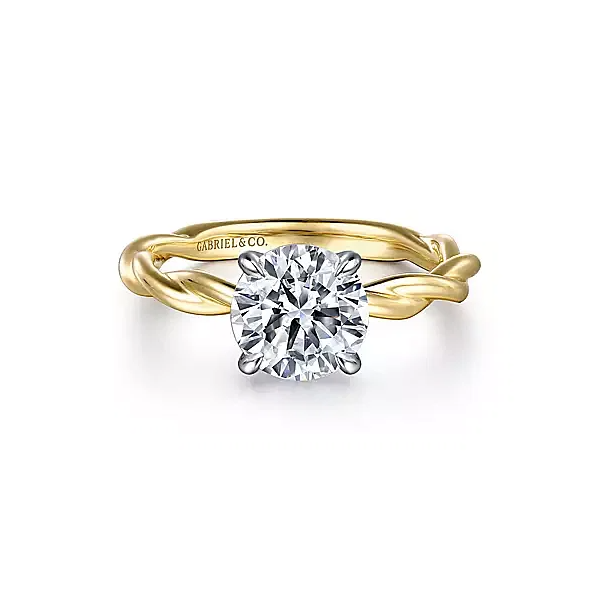 Solitaire Engagement Ring with Twisted Shank Carroll's Jewelers Doylestown, PA
