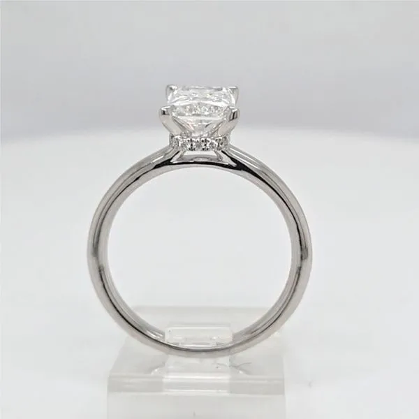 14kt WG Radiant Solitaire Lab Grown Diamond Engagement Ring Image 2 Carroll's Jewelers Doylestown, PA