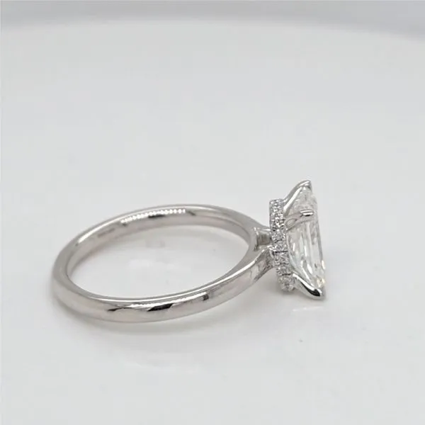 14kt WG Radiant Solitaire Lab Grown Diamond Engagement Ring Image 3 Carroll's Jewelers Doylestown, PA