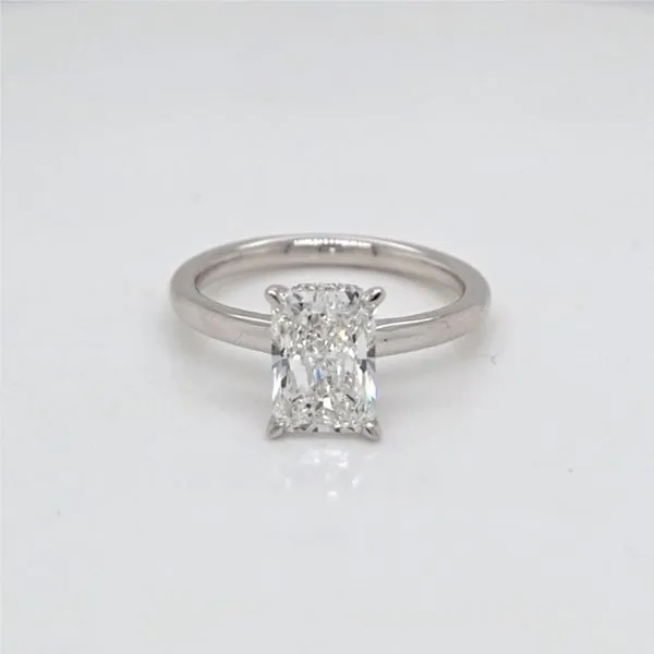 14kt WG Radiant Solitaire Lab Grown Diamond Engagement Ring Carroll's Jewelers Doylestown, PA