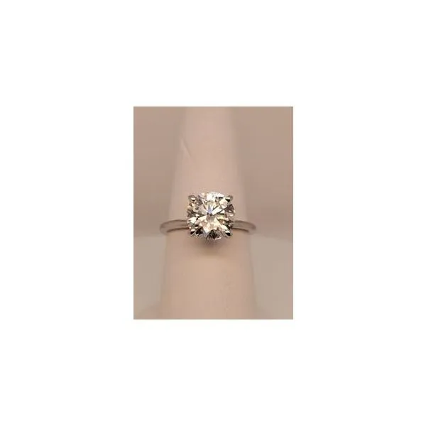 14kt WG 3.02ct Lab Grown Diamond Solitaire Ring Carroll's Jewelers Doylestown, PA